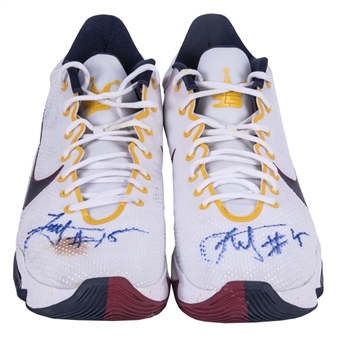 2021 Nikola Jokic Game Used & Signed Nike Sneakers During MVP Campaign (MEARS & Beckett)